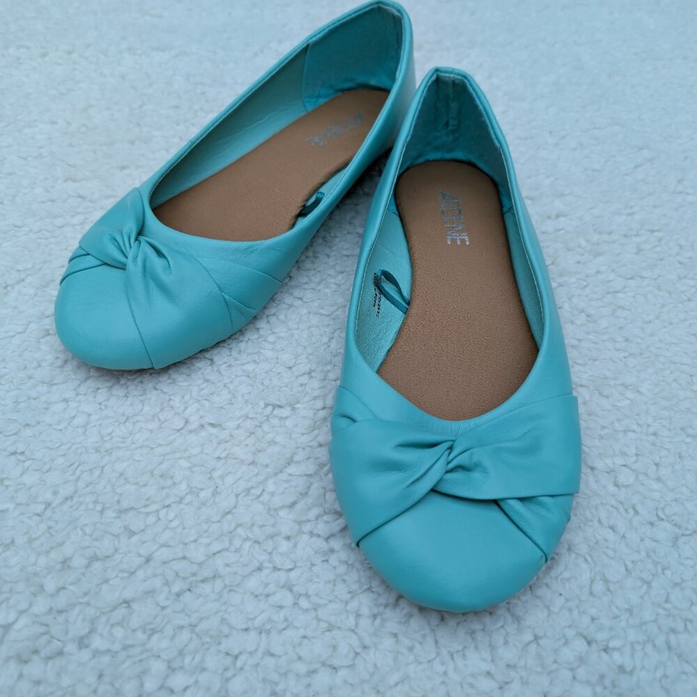 Teal Ballet Flats